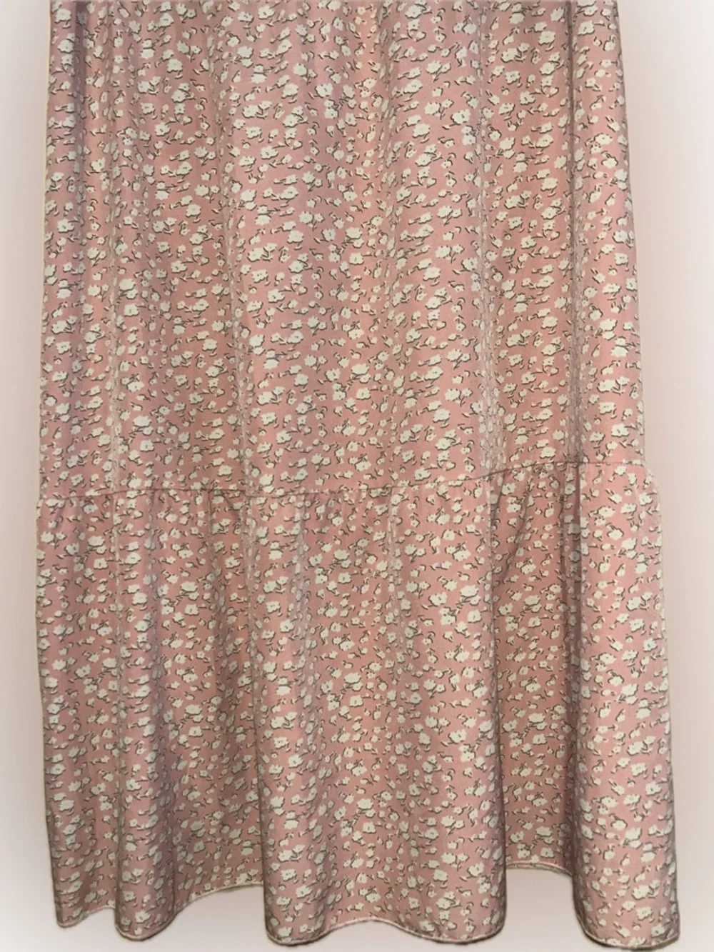Women’s Dusty Rose Floral Midi Dress - Picture 3 of 6